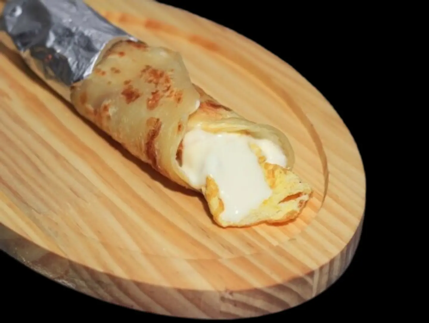 شباتي جبنة سائلة مع البيض