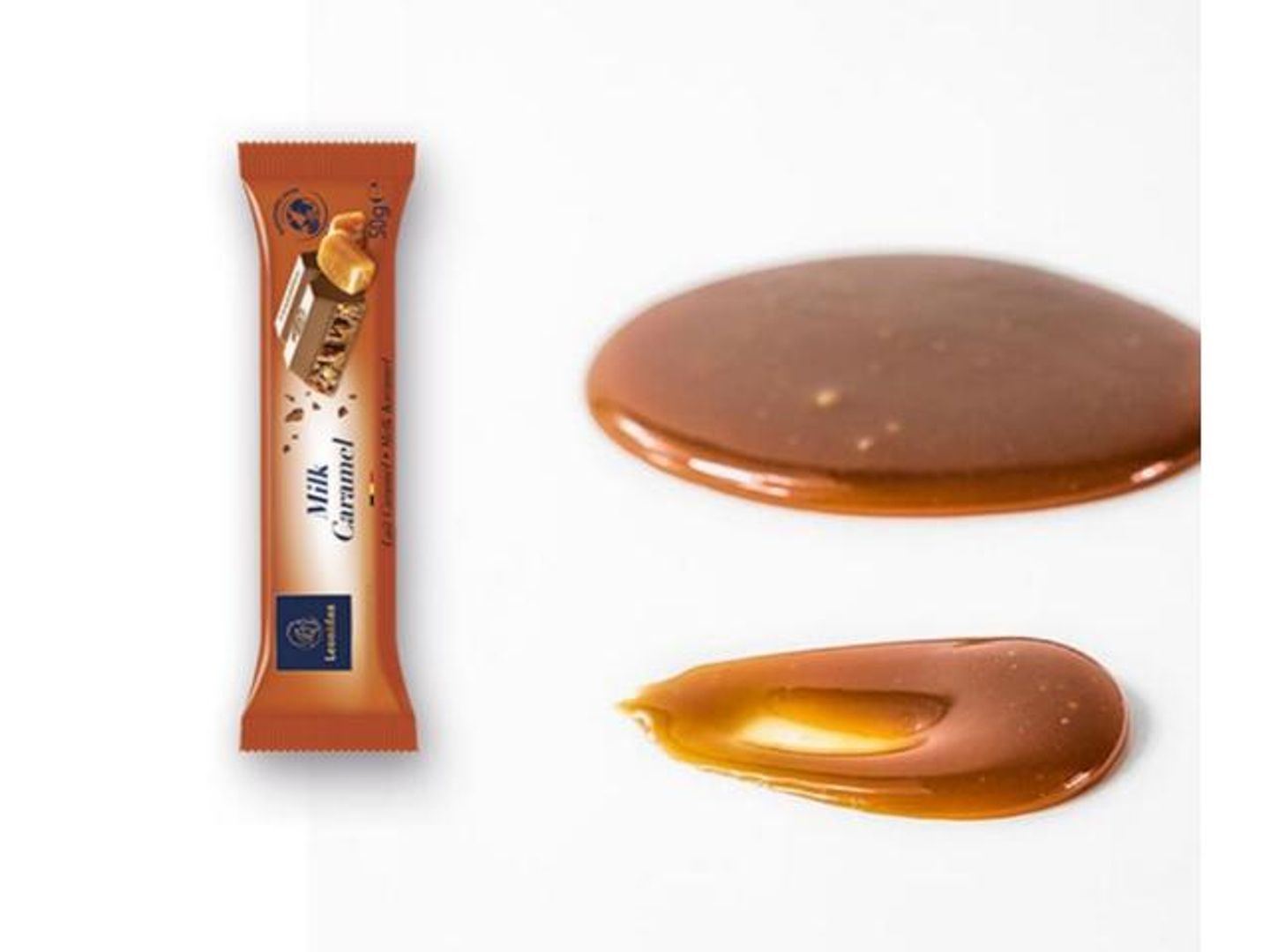 Milk Chocolate Bar Filled With Caramel