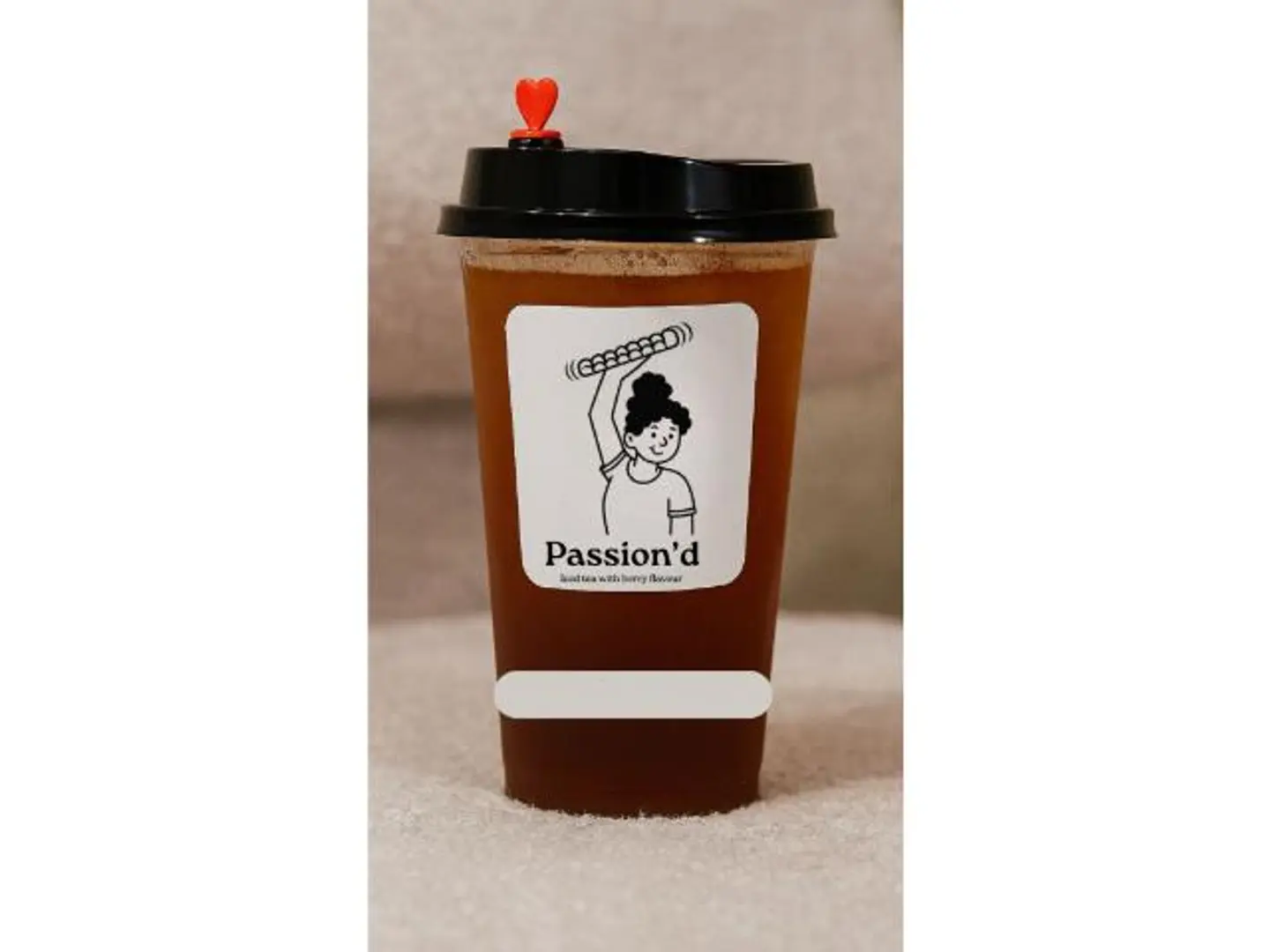 Iced Tea With Passion Fruit Flavor