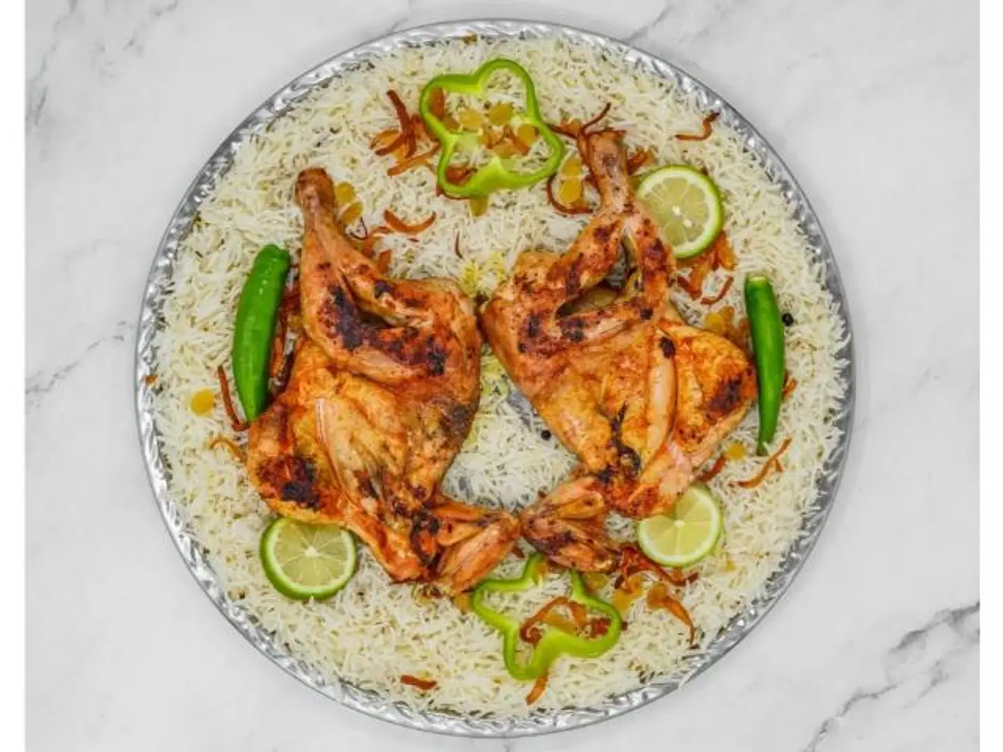 Whole Mandi Chicken With Bashawer Rice