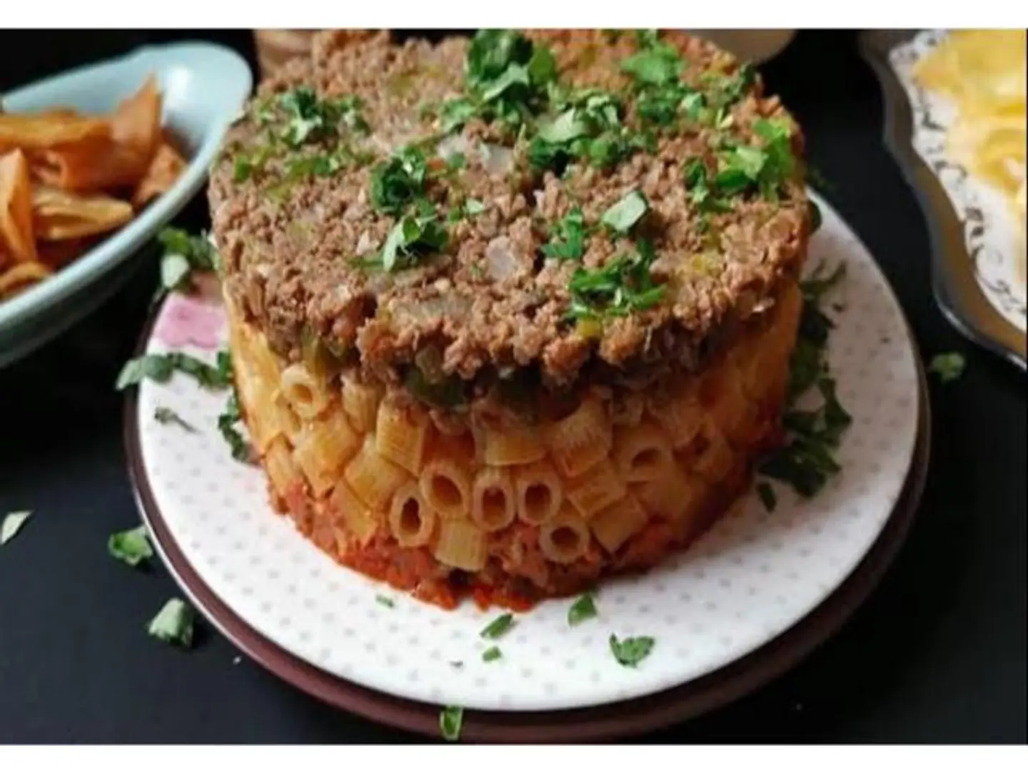 طاجن مكرونة بالكبدة