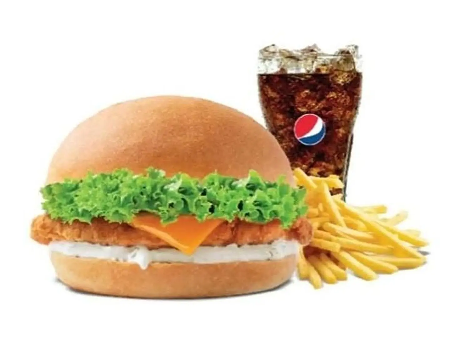 Fried Chicken Burger Combo