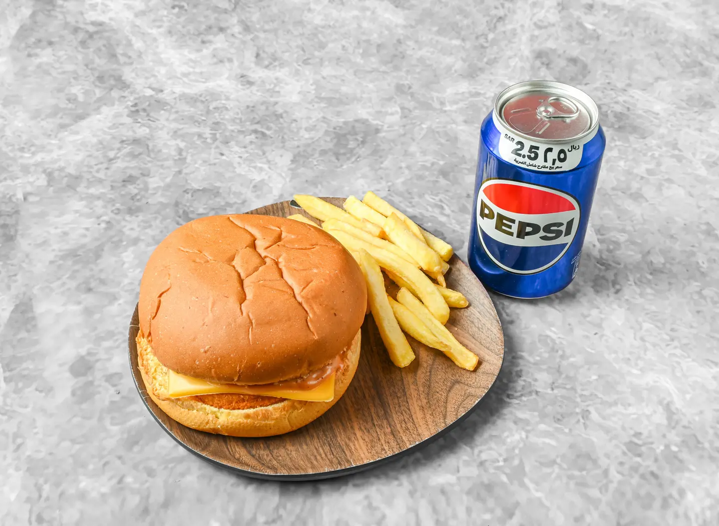 وجبة برجر دجاج