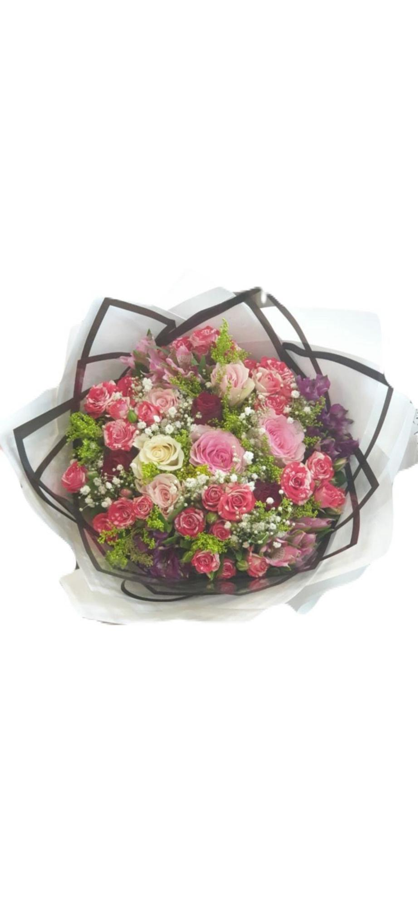 باقة الورد الوردي