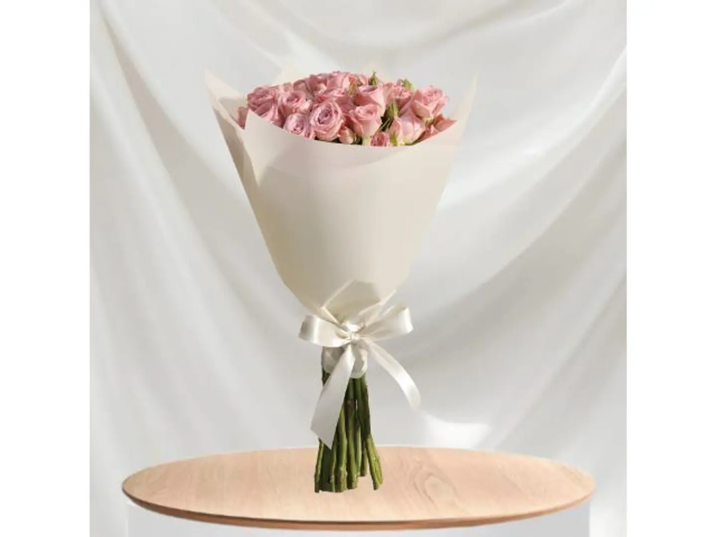 باقة بيبي جوري وردي 18 زهرة