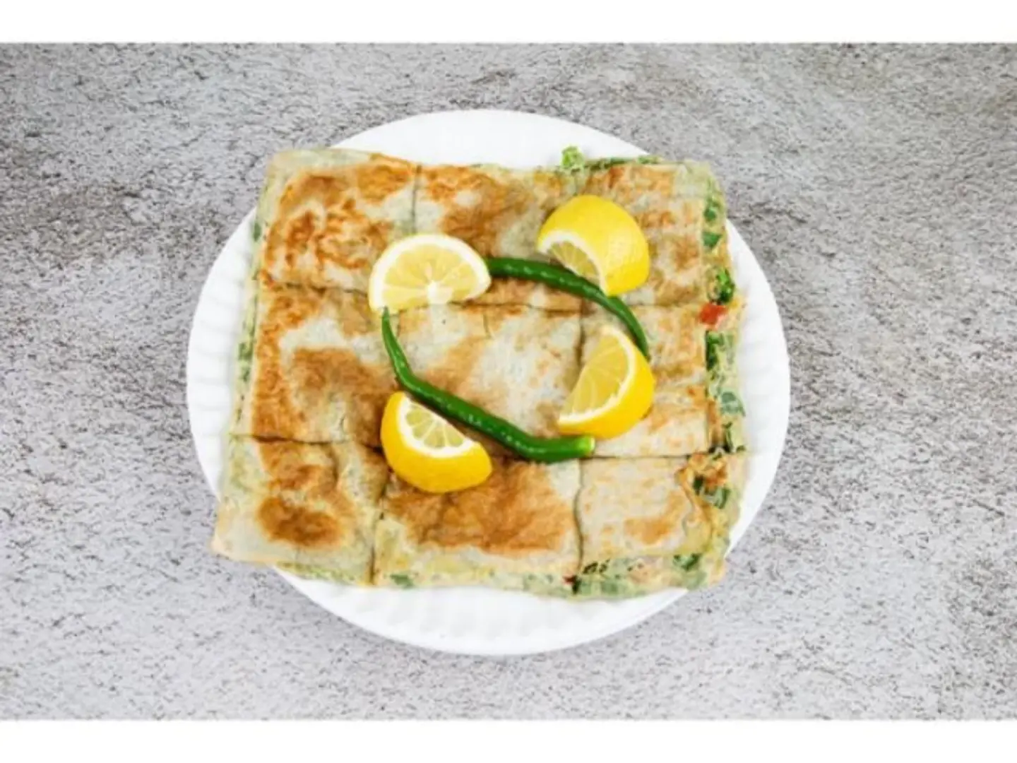 Vegetable Mutabbak With Chicken And Cheddar Cheese