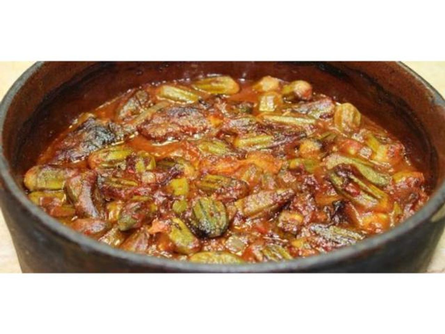 طاجن عكاوي بالبامية