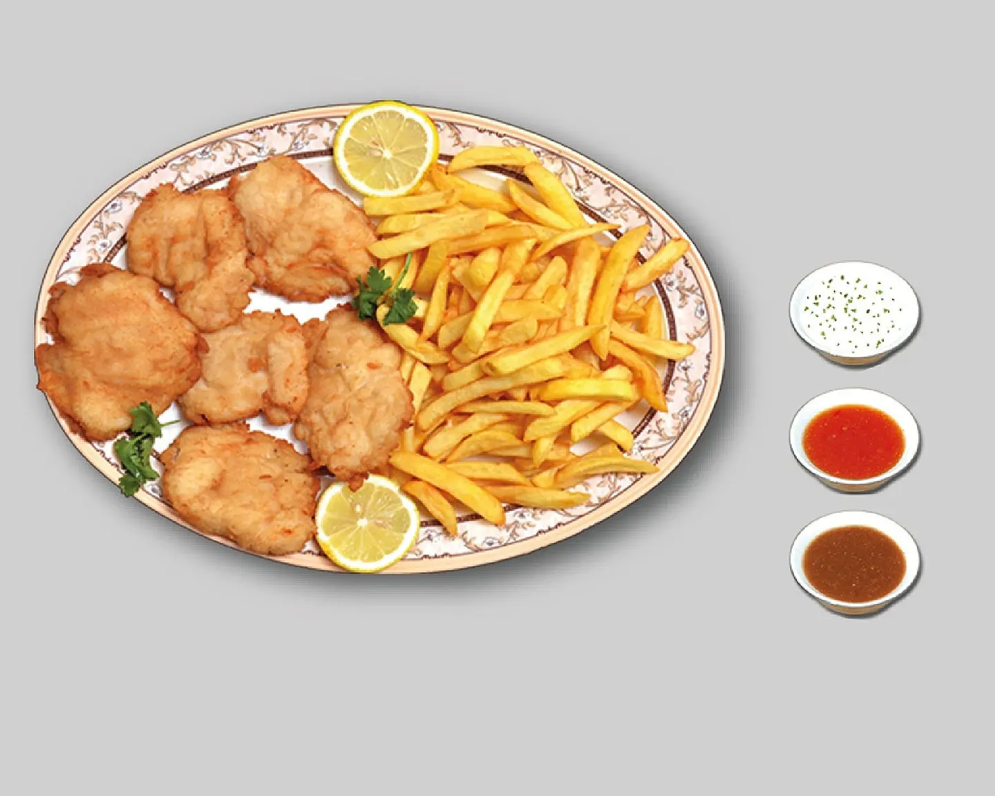 وجبة فيليه مع بطاطس