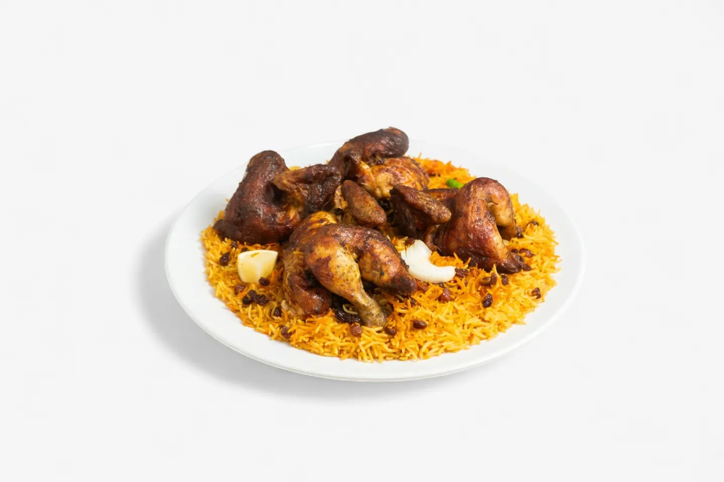 Bukhari Feast: Two Grilled Chicken Pieces With Rice