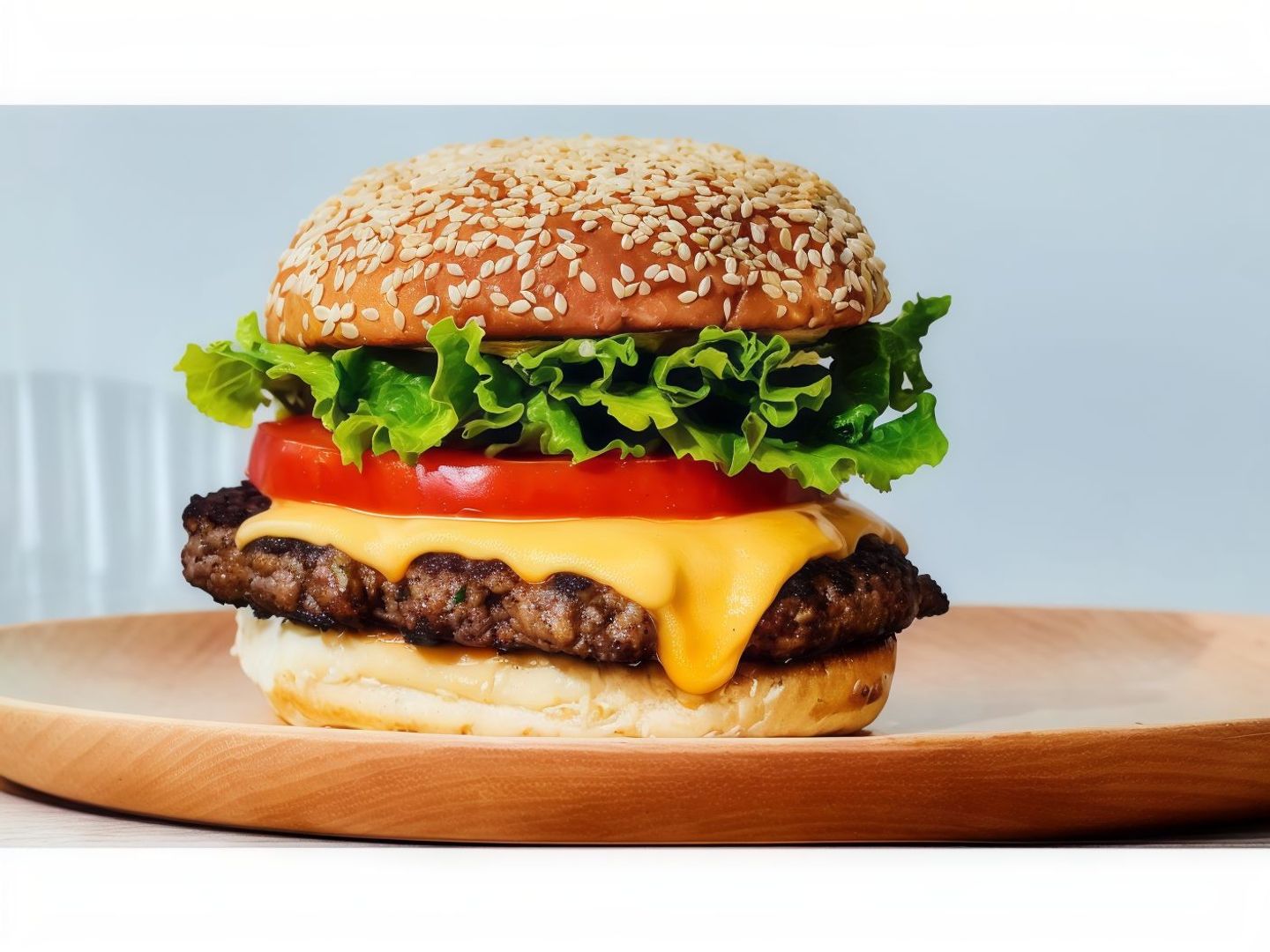 Meat Burger With Cheese