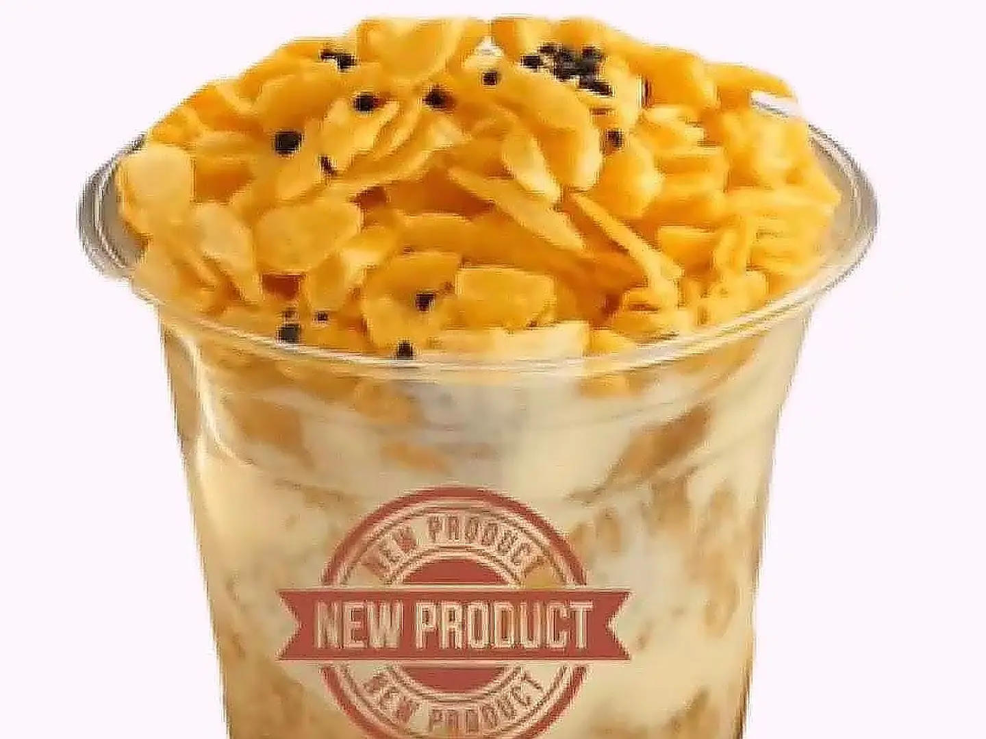 كوب معصوب قشطة وحليب