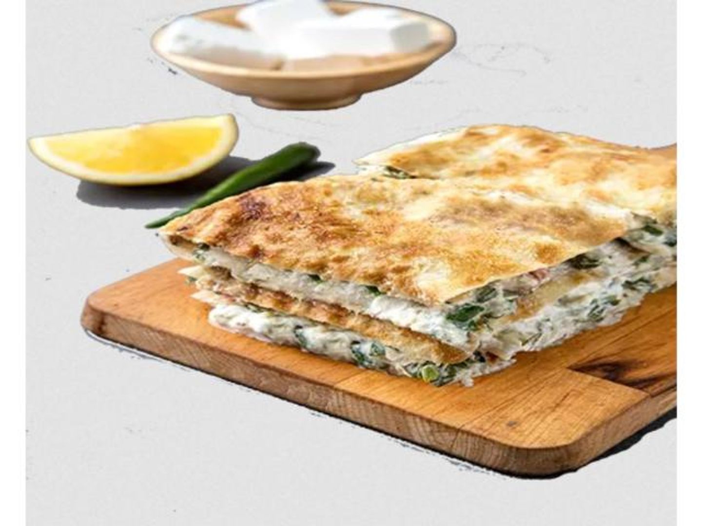 مطبق جبنة سائل بالخضار