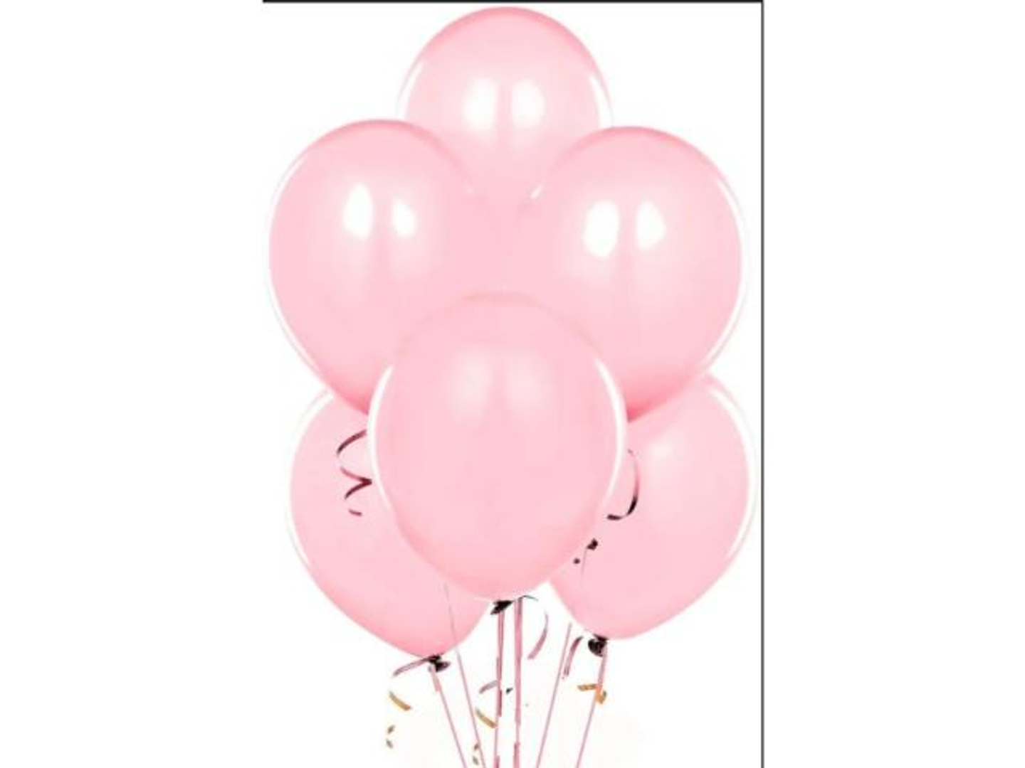 بالون هيليوم سادة وردي