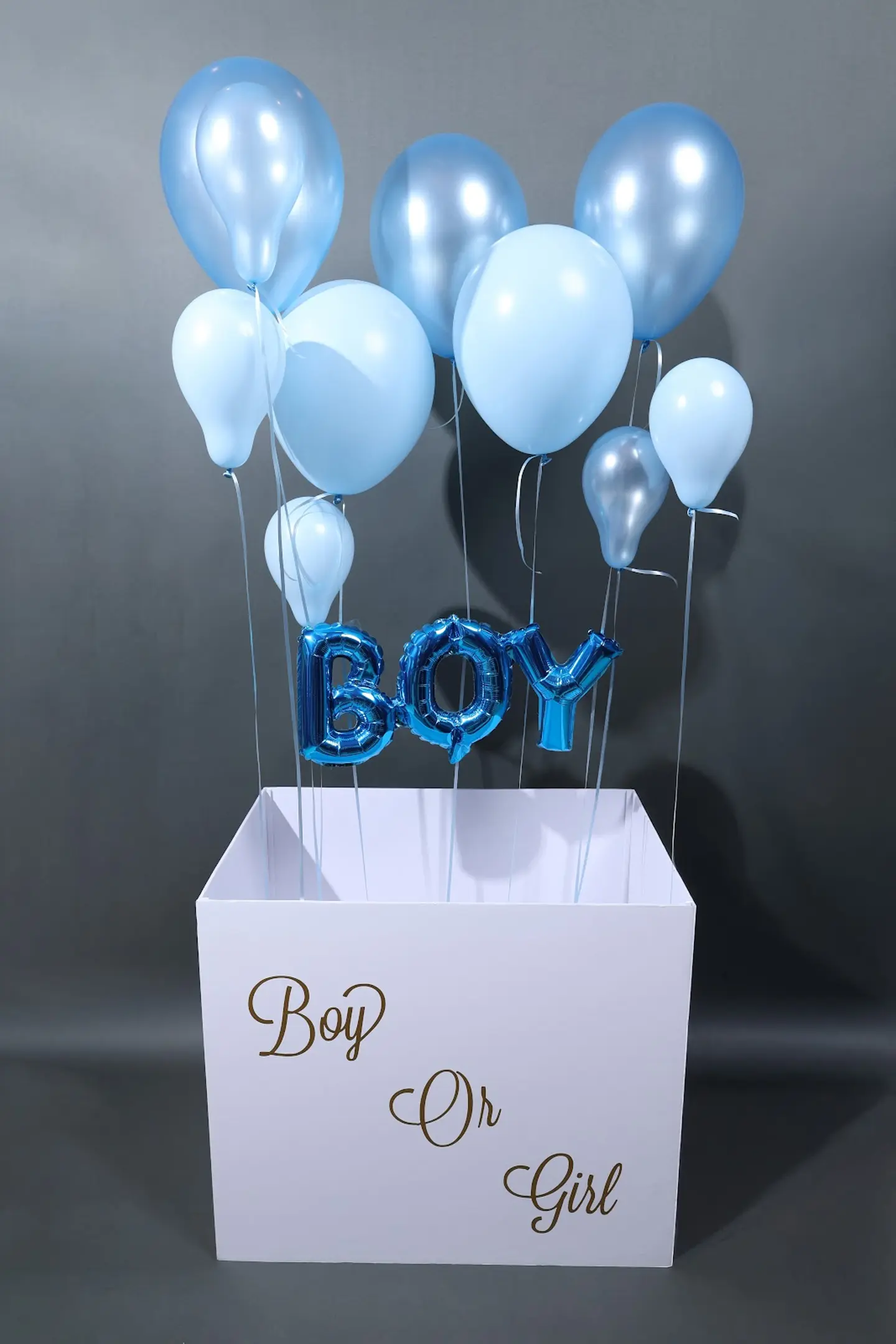Gender Reveal Surprise Box For Boy