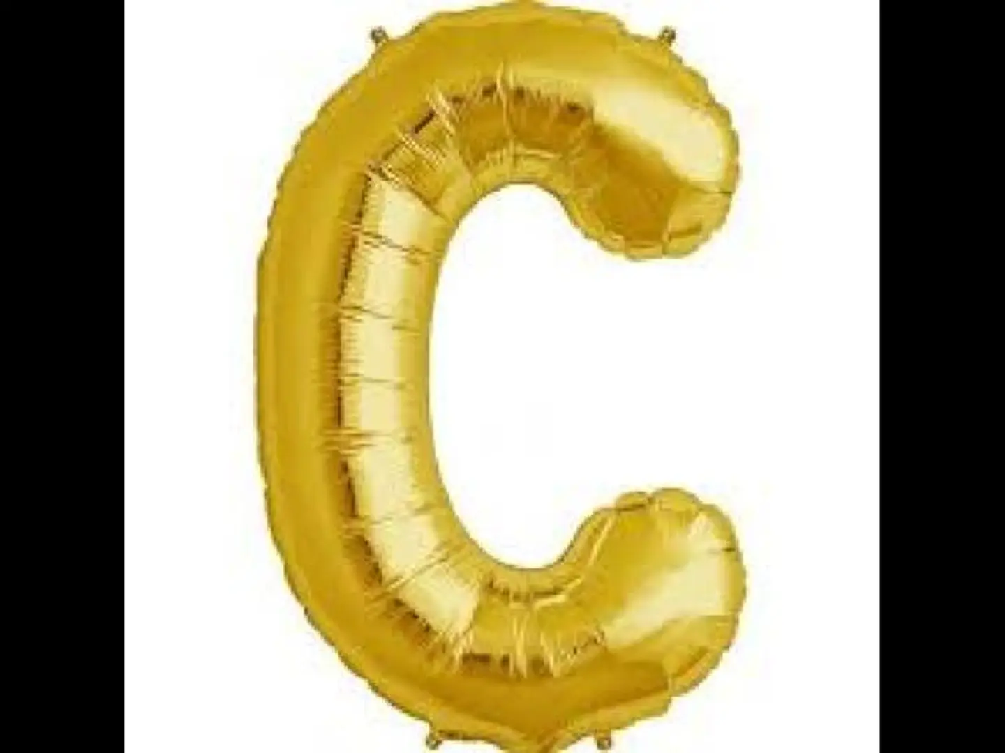 حرف C ذهبي