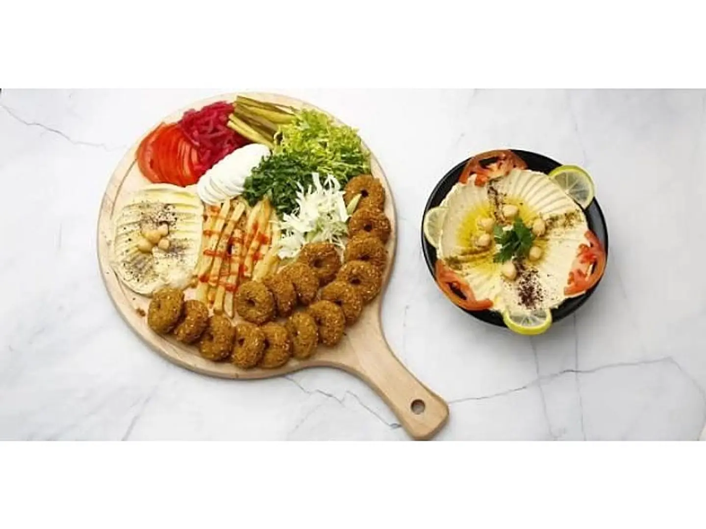 Falafel With Vegetables Small Plate