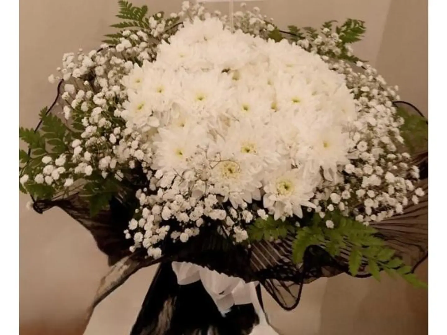 بوكيه ورد كريز ابيض23