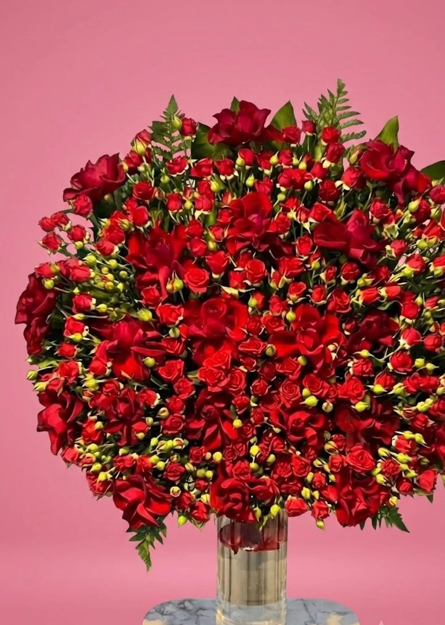 Red Rose Vase 1