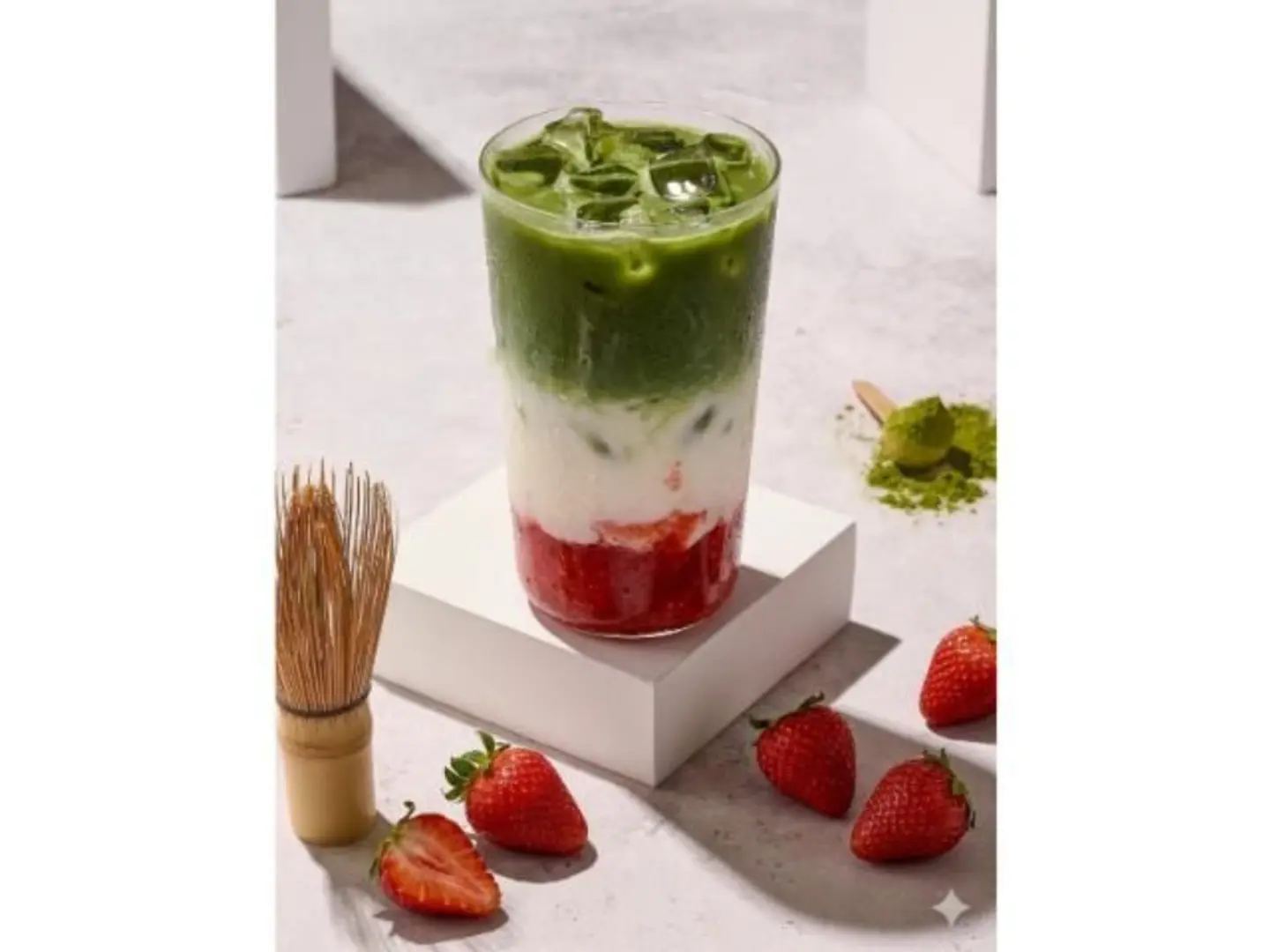 Ice Strawberry Matcha