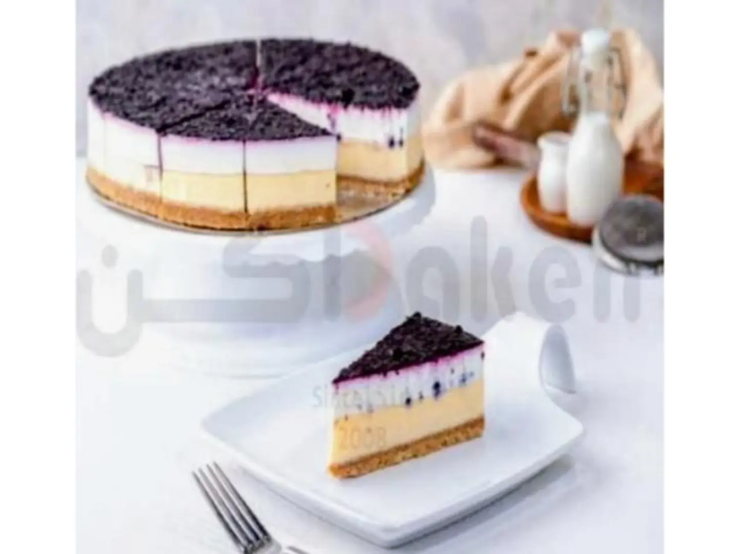 تشيز كيك التوت الأزرق