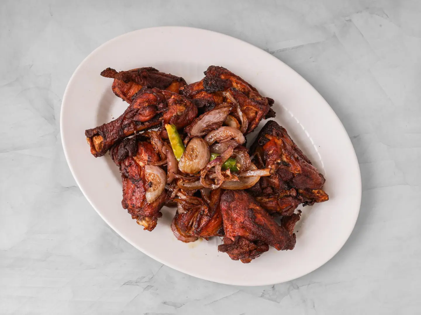 Half Hadrami Fried Chicken With Rice