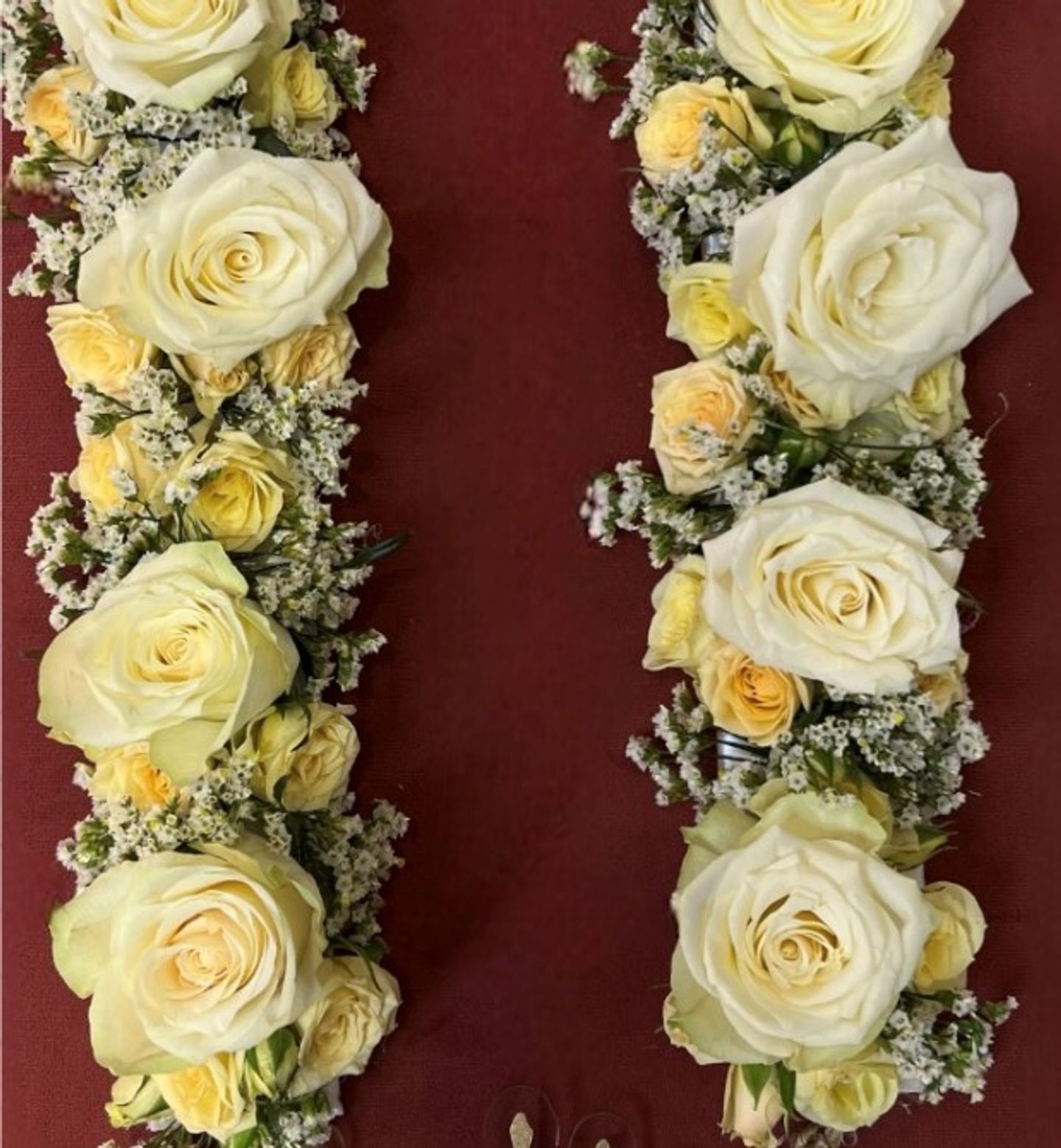 عقد ورد طبيعي روز اصفر