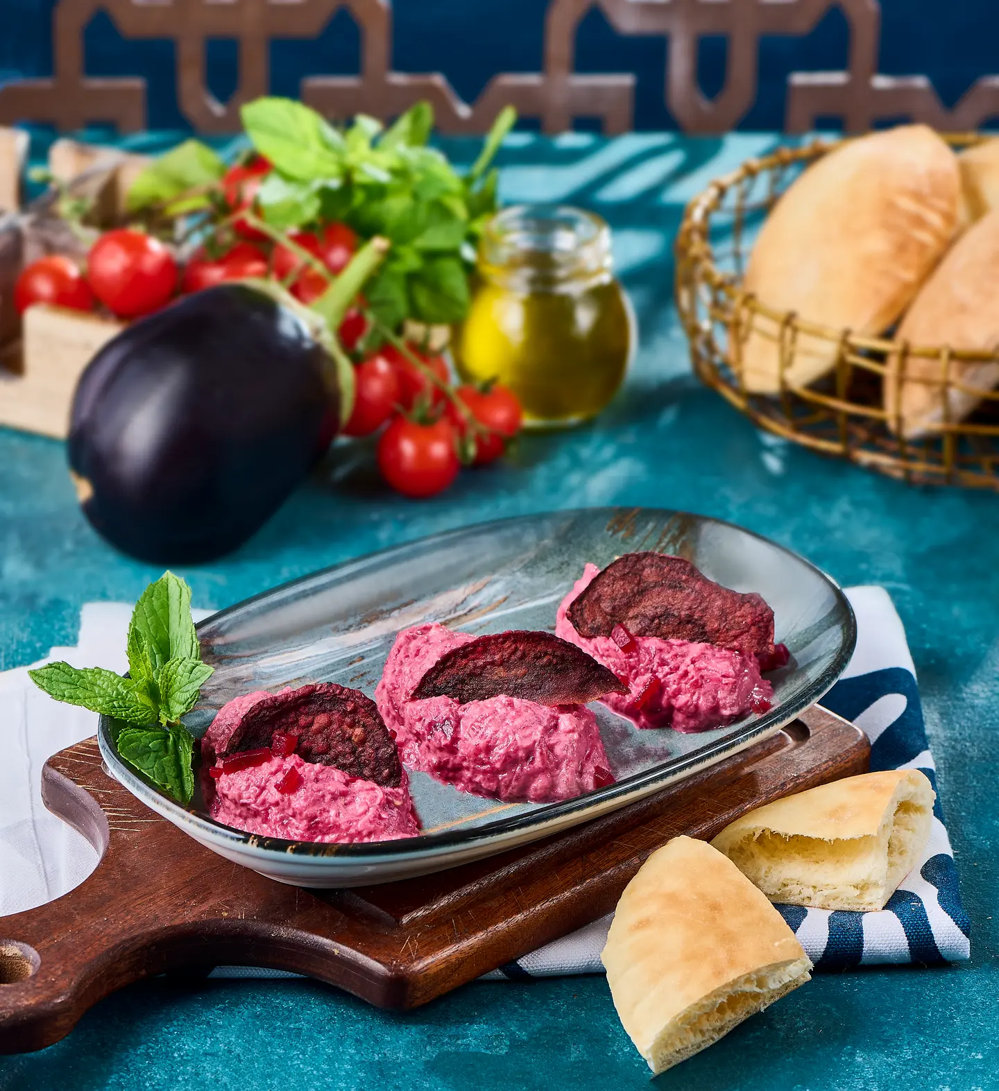 متبل باذنجان بالشمندر