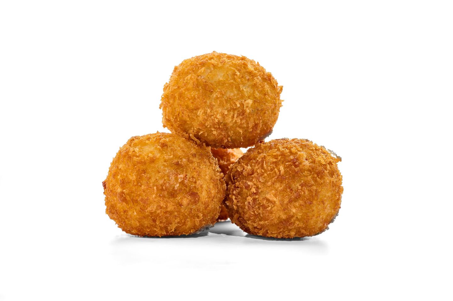 Potato Balls With Mozzarella Chees