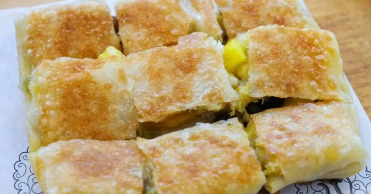 مطبق موز مع جبن