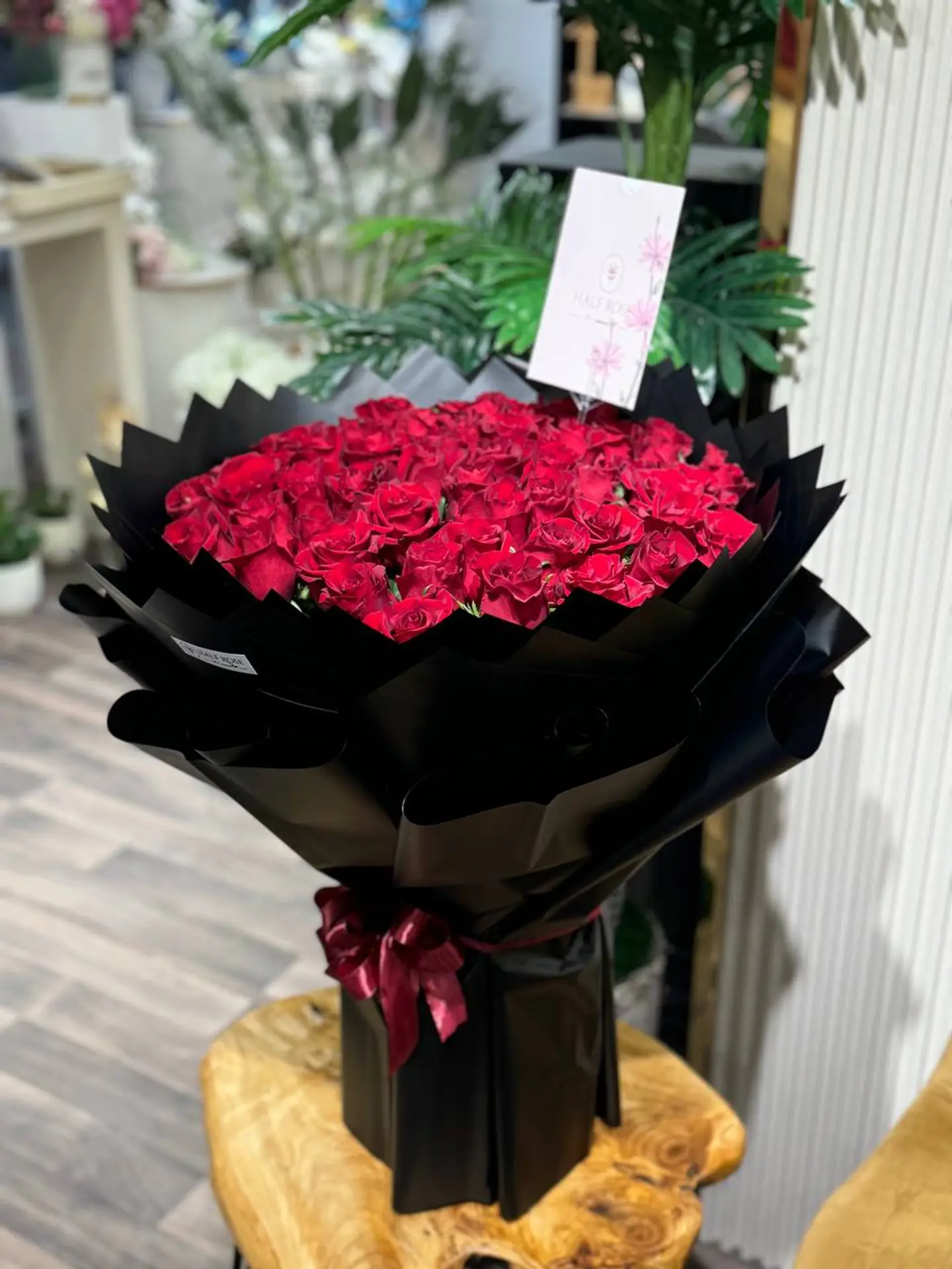 A Large Bouquet Of Red Roses