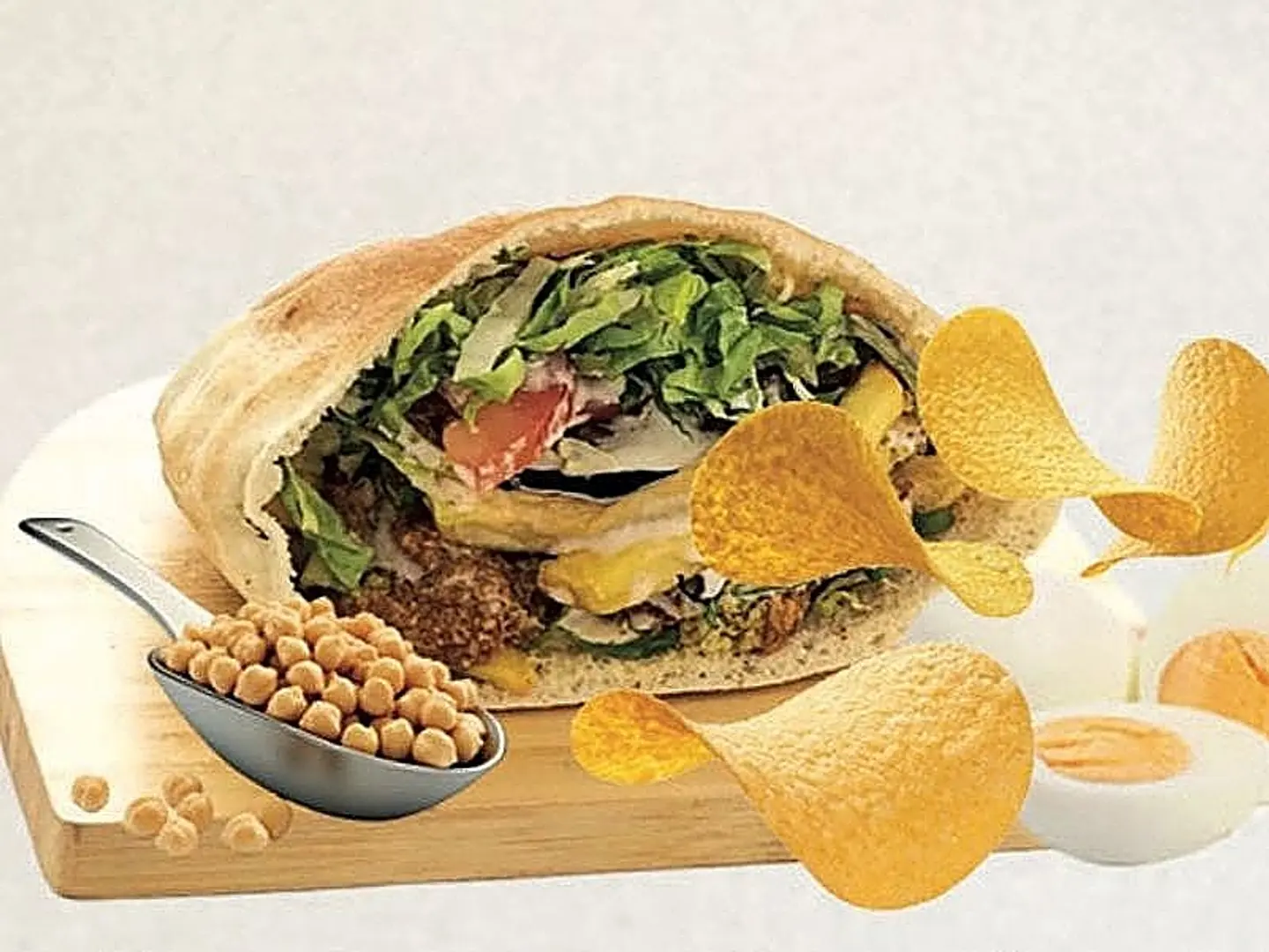 Falafel, Taameya, Potatoes, Eggs, Cheese, Potatoes, Chips, Hummus