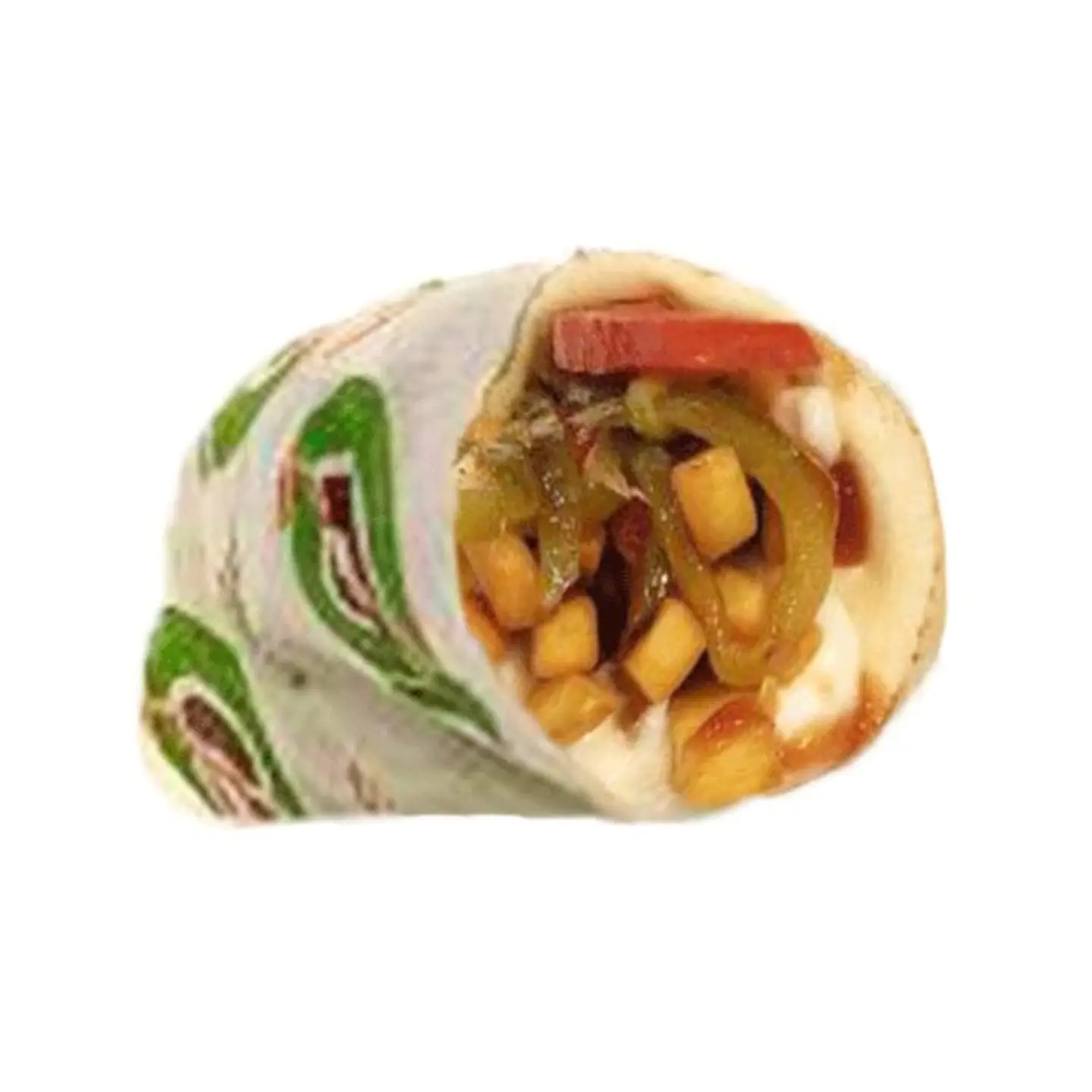 Small Falafel Sandwich In Saj Bread
