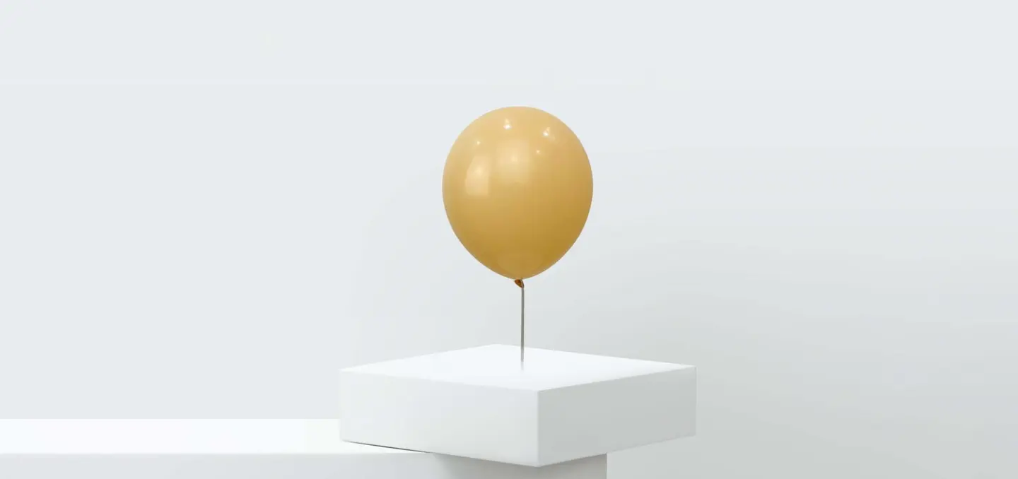 بالون اصفر داكن عادي