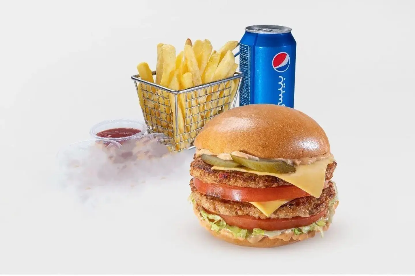 برجر دبل مكس تيست عالفحم