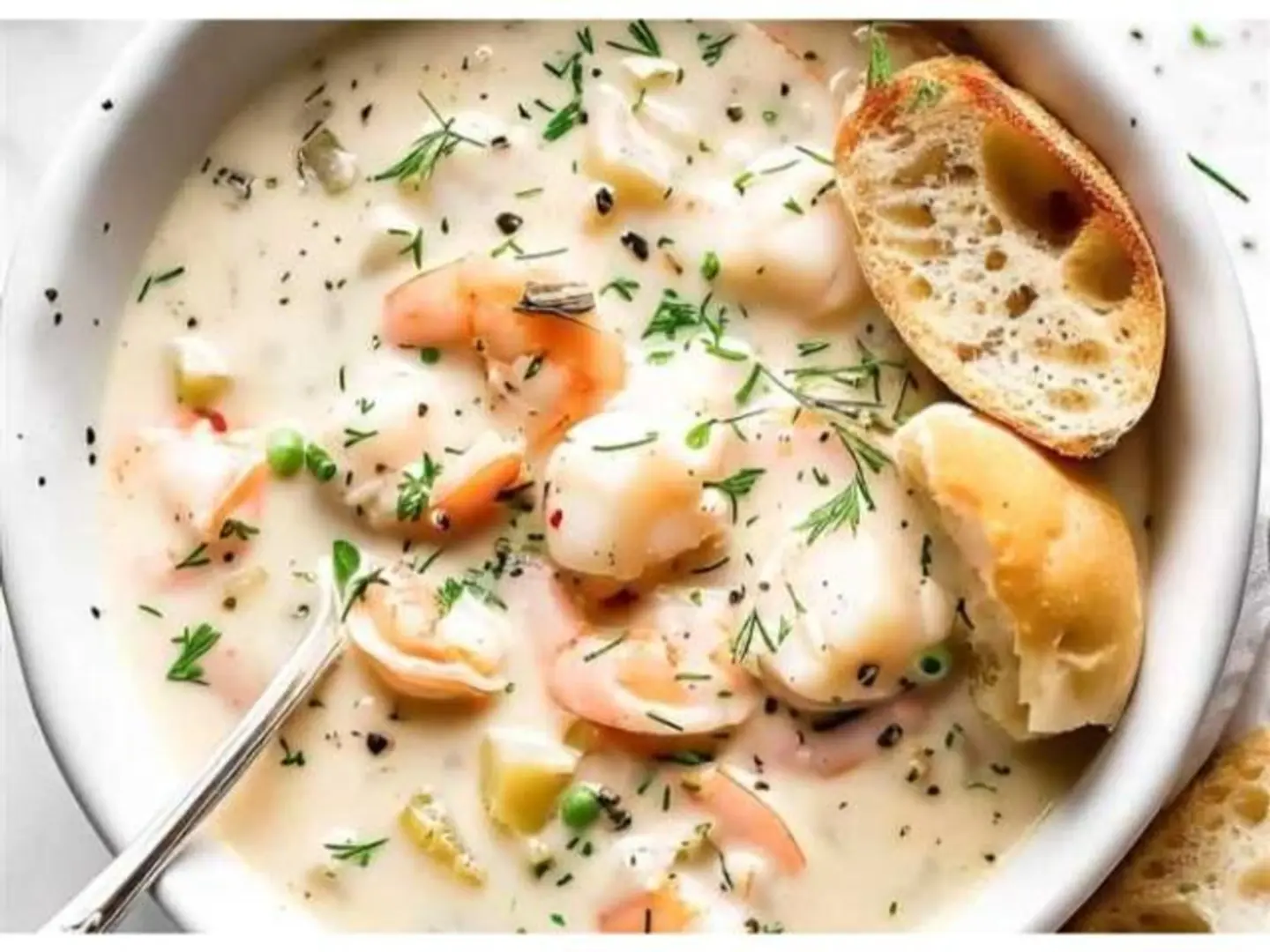 شوربة سي فود كريمة