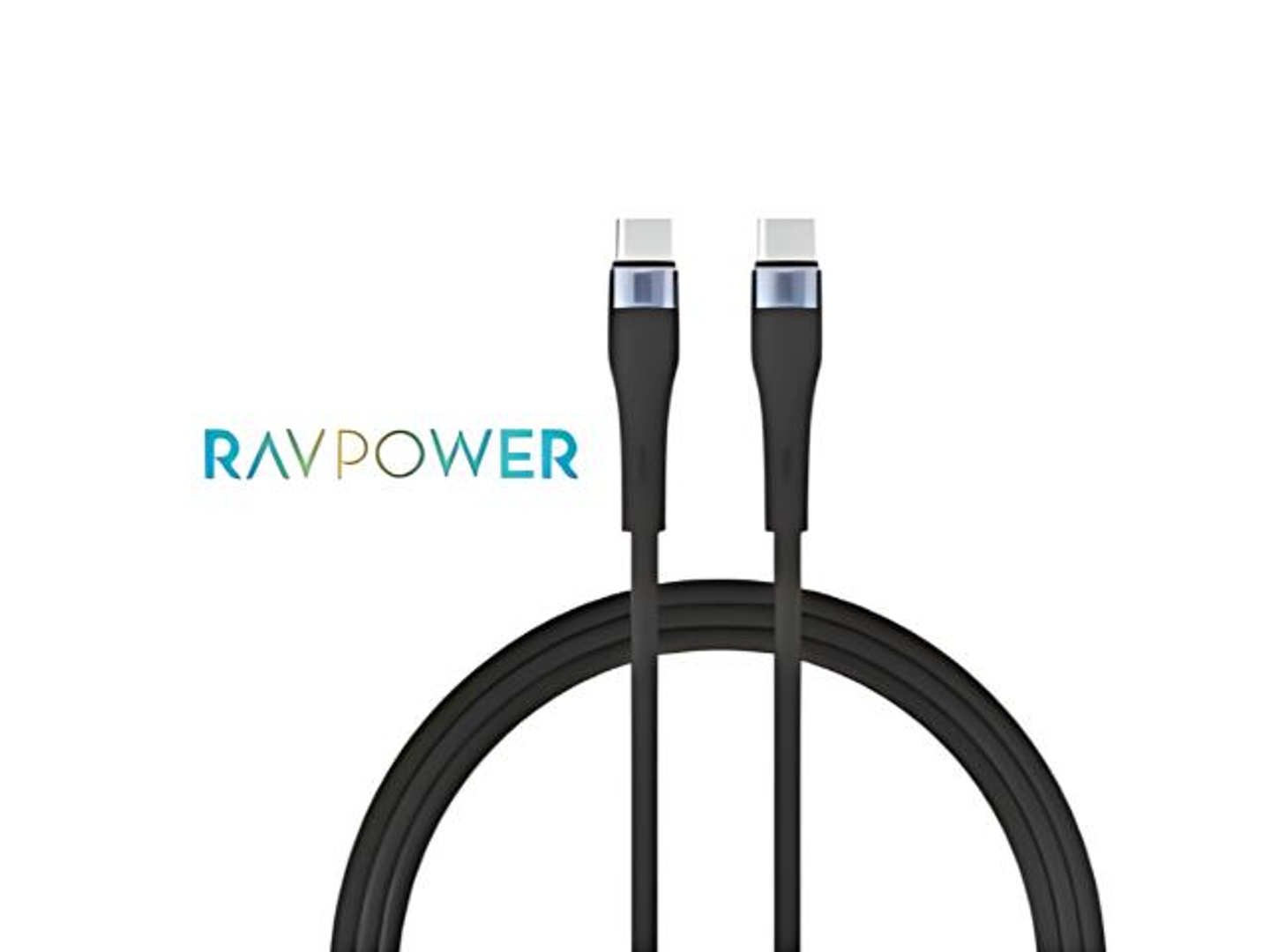 سلك راف باور سليكون تايب سي لتايب سي 60 وات 1.2م