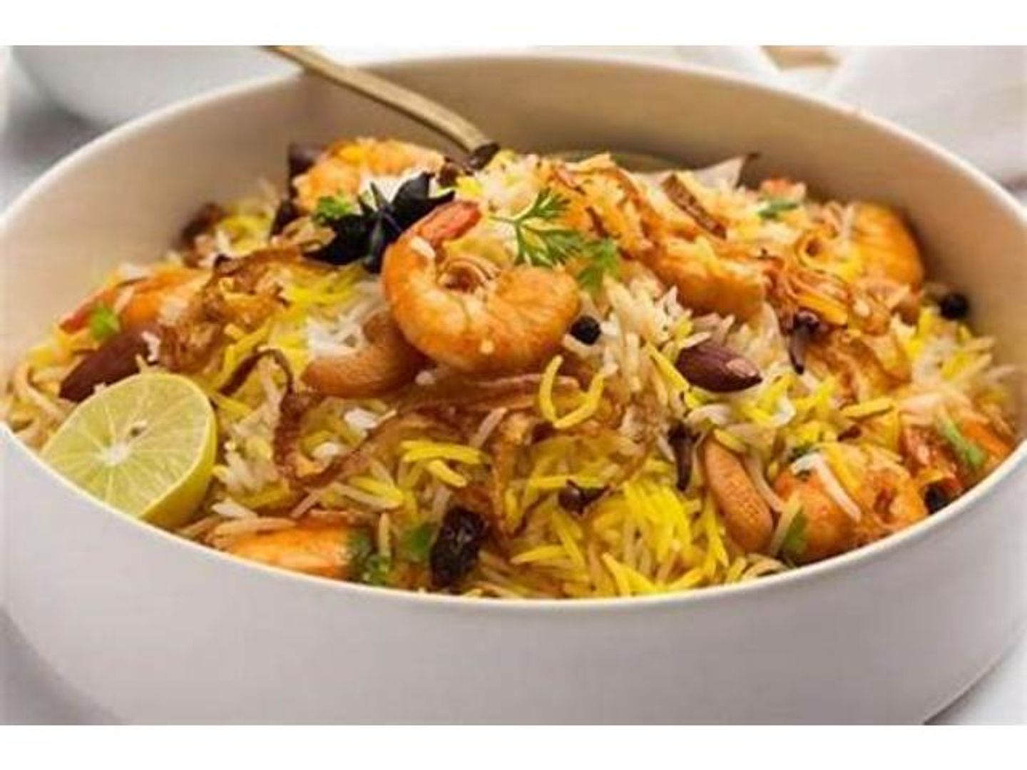 Shrimp Masala With Biryani Rice