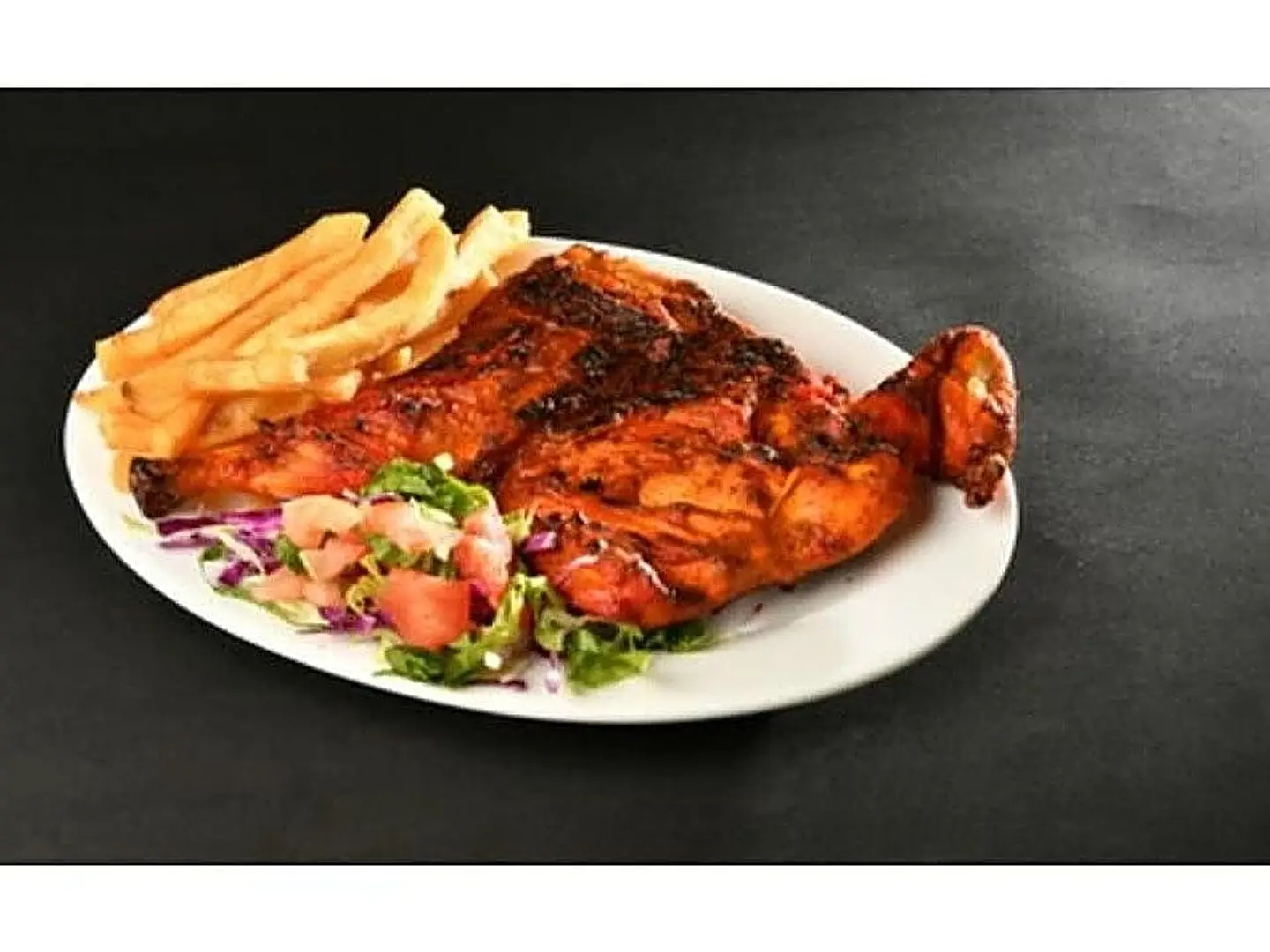 وجبة نص دجاج مشوى