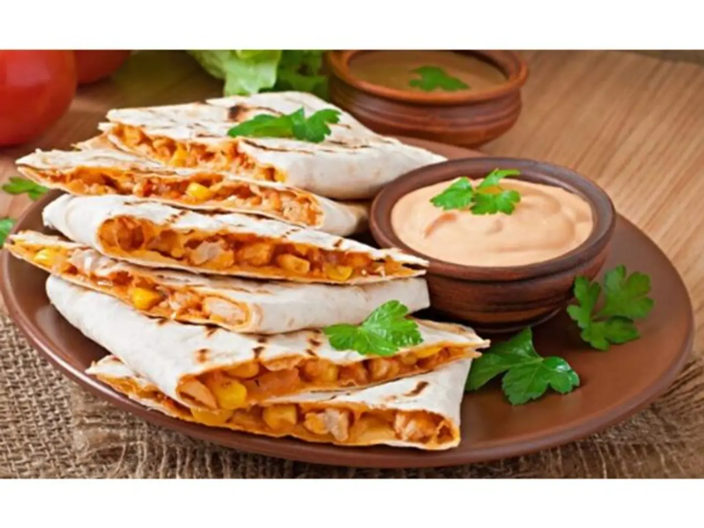 Arayes With Muhammara And Cheese