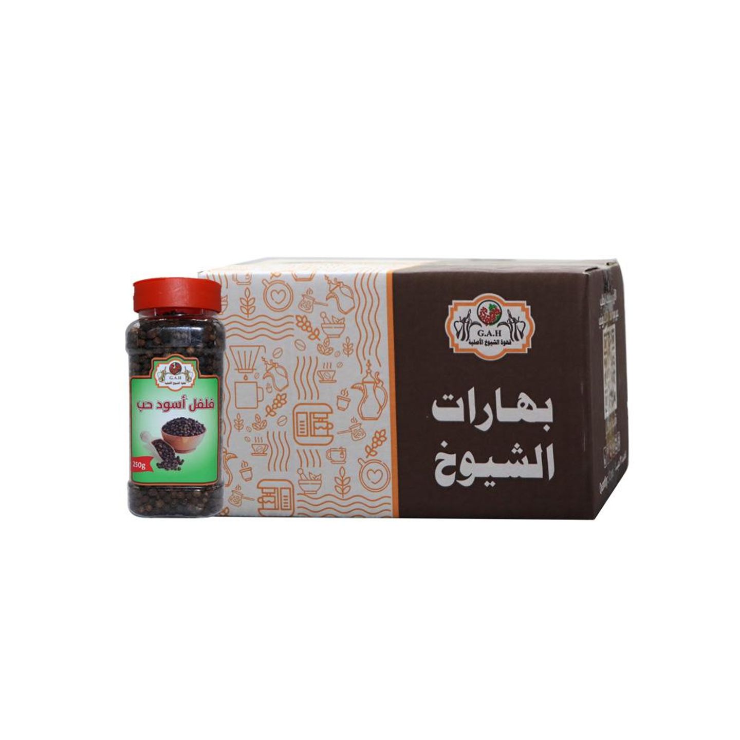 Black Pepper Carton 12*250 Grams
