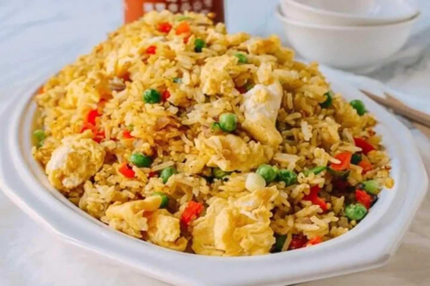أرز مقلي بالبيض