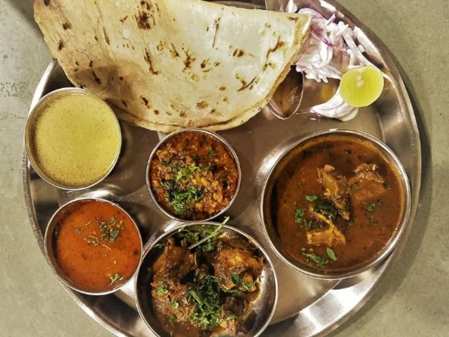 Mutton Qeema Thali