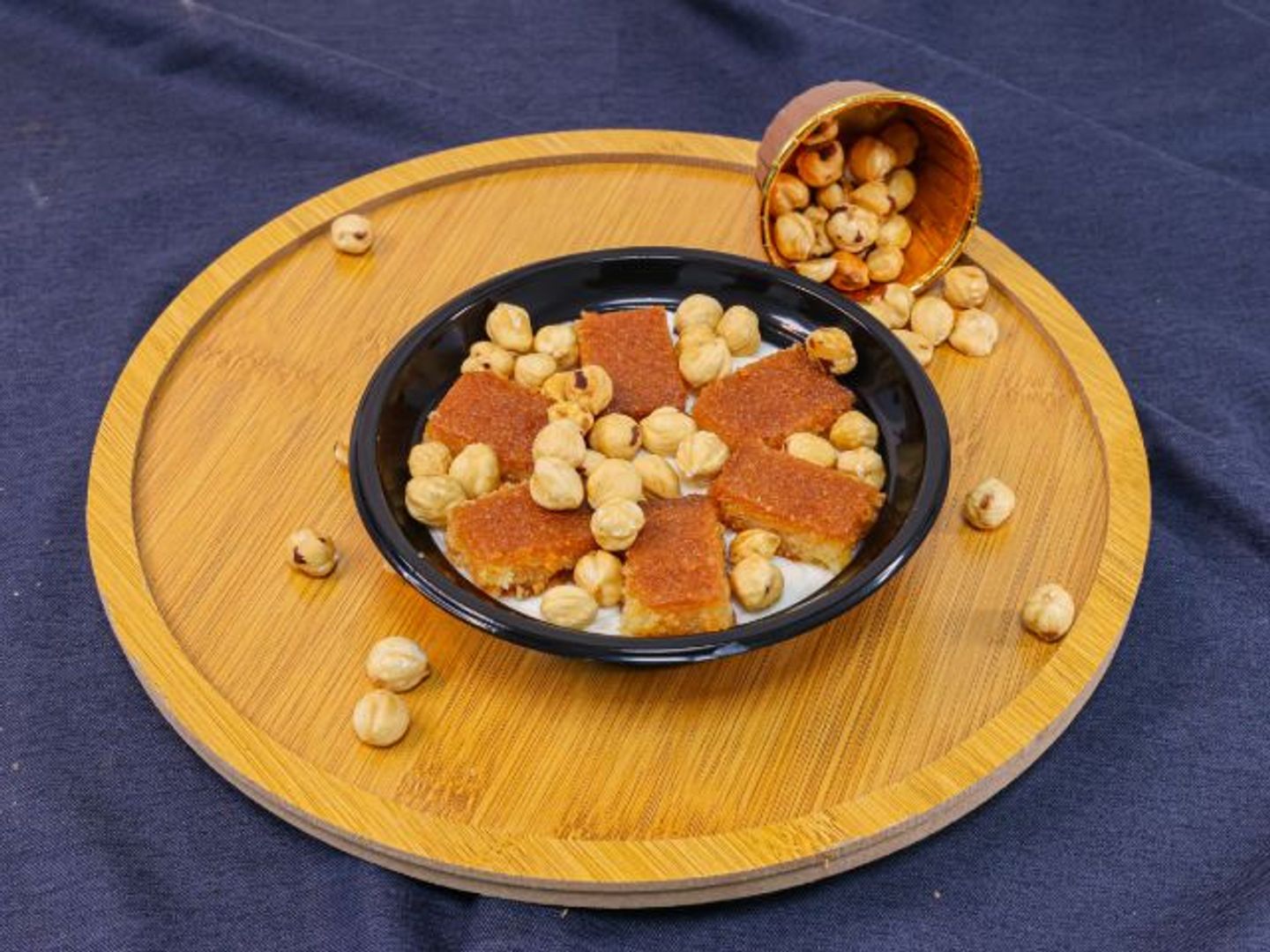 Rice Pudding With Hazelnut Basbousa