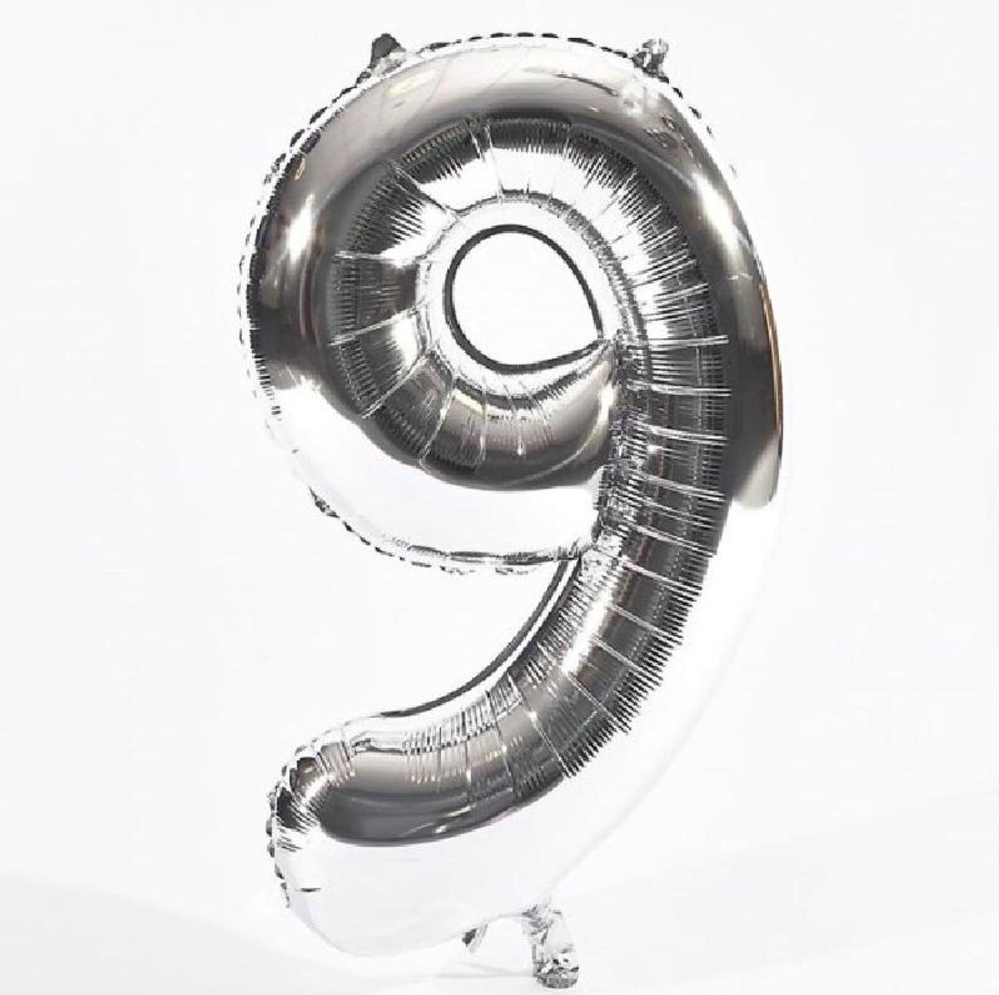 Number 9 Silver Balloon