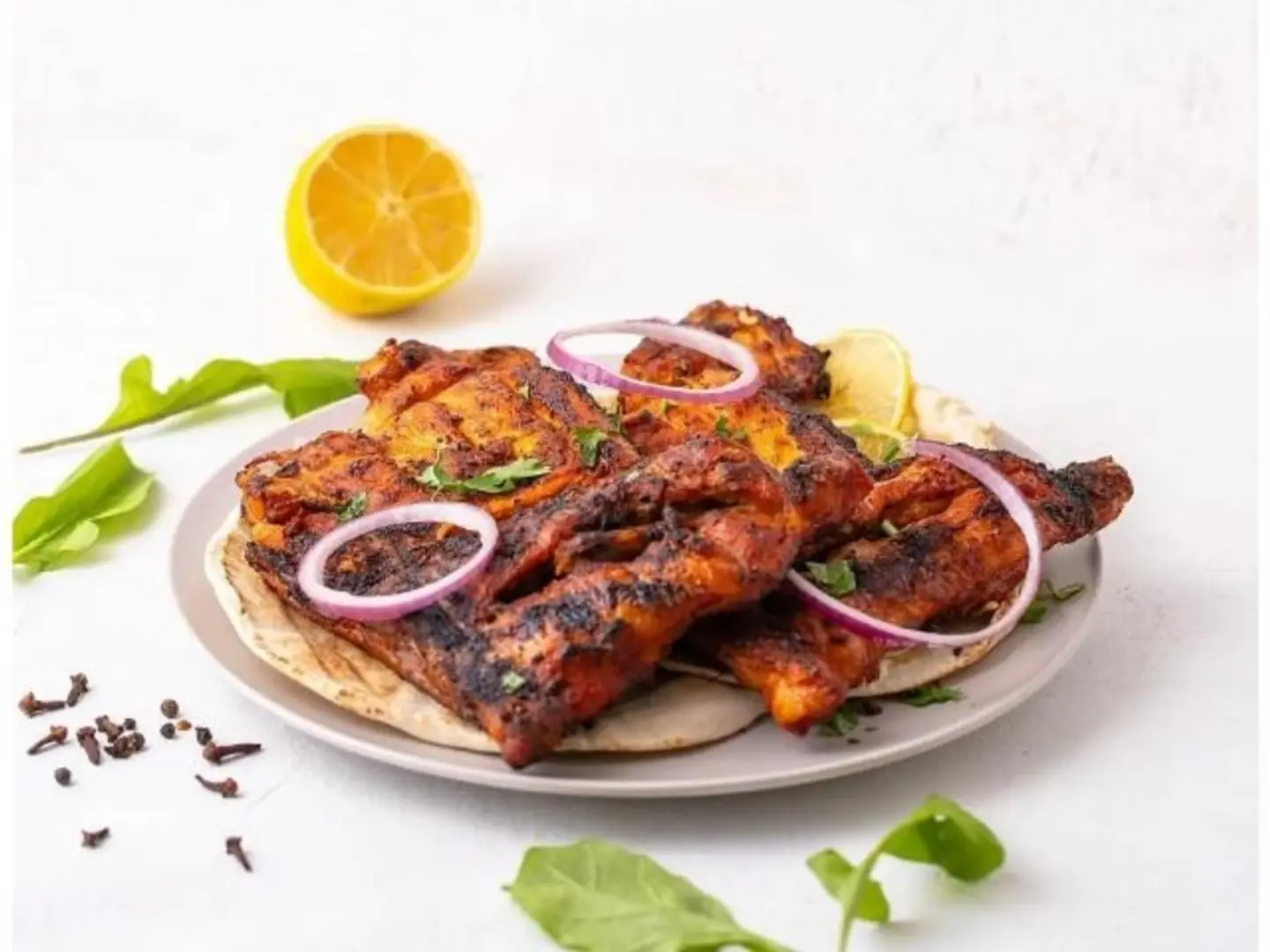 حبة دجاج على الفحم بدون أرز