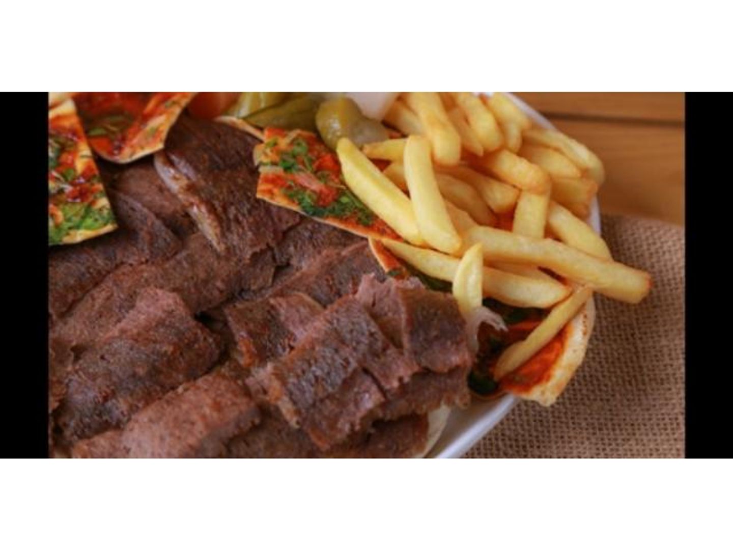 صحن شاورما لحم
