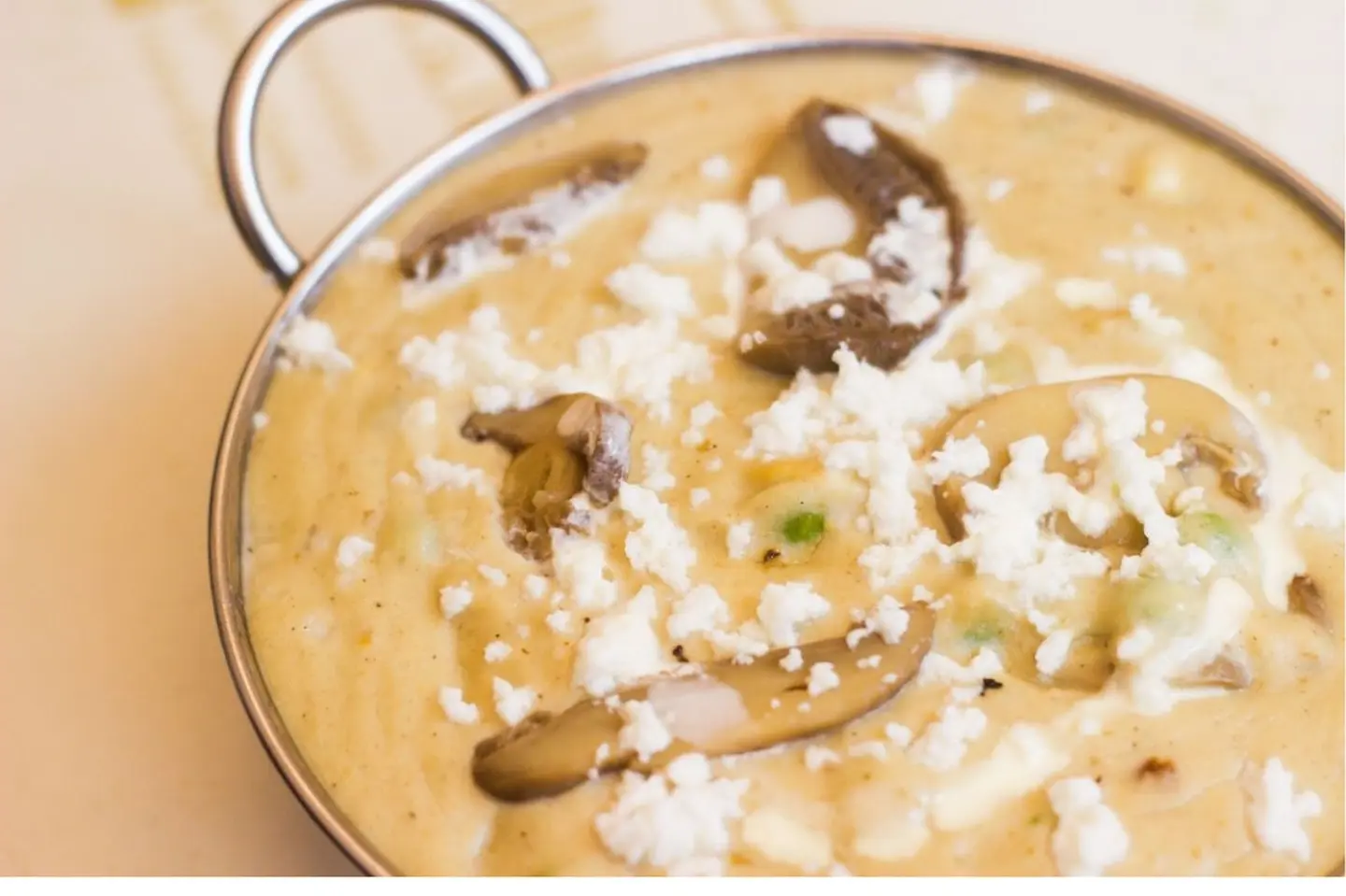 Mushroom Matar Malai Methi