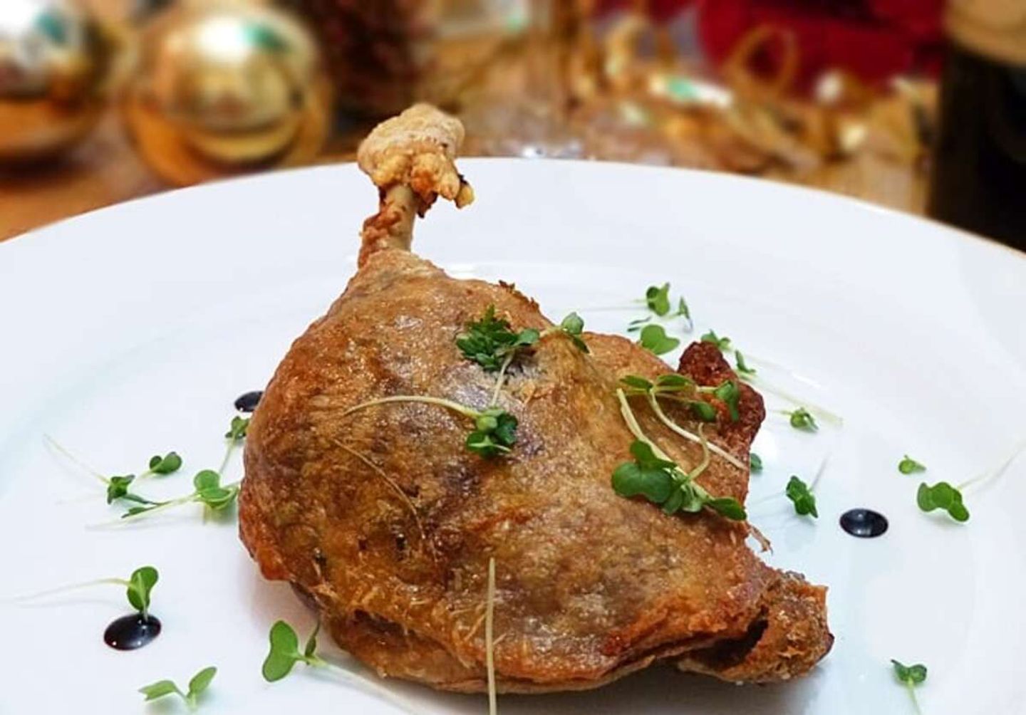 نصف بط محمر بمع الزبدة