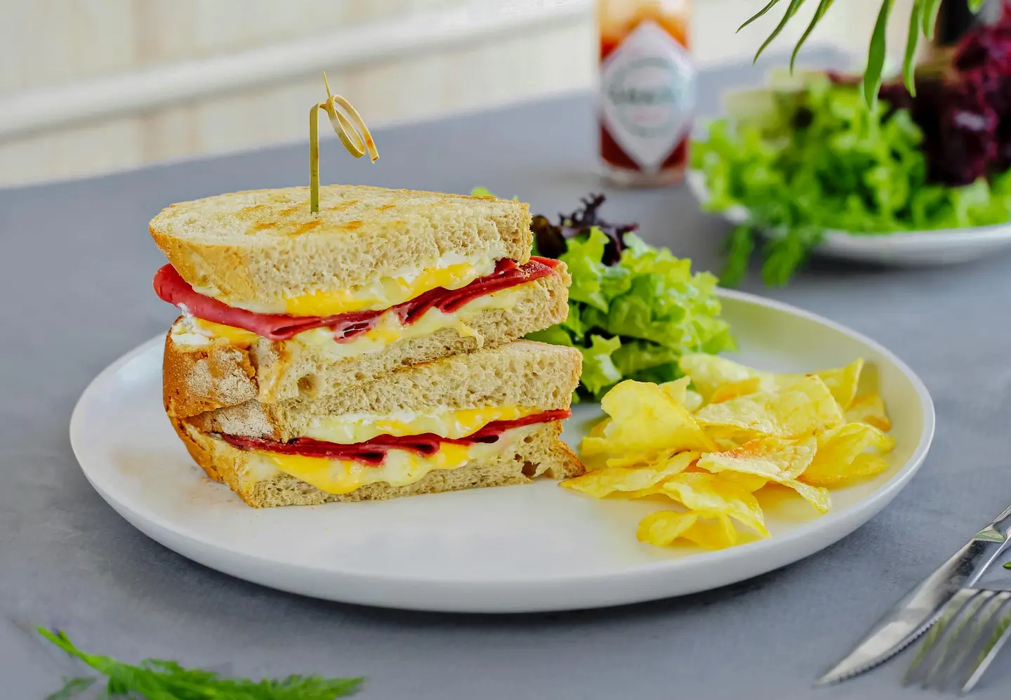 Four Cheesse & Mortadella Sandwich