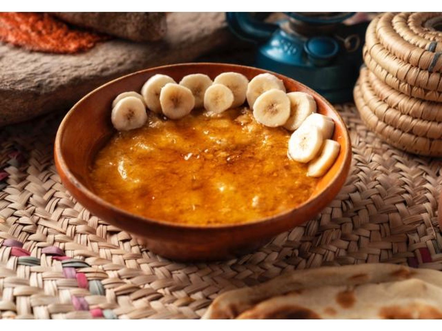 فتة دخن موز